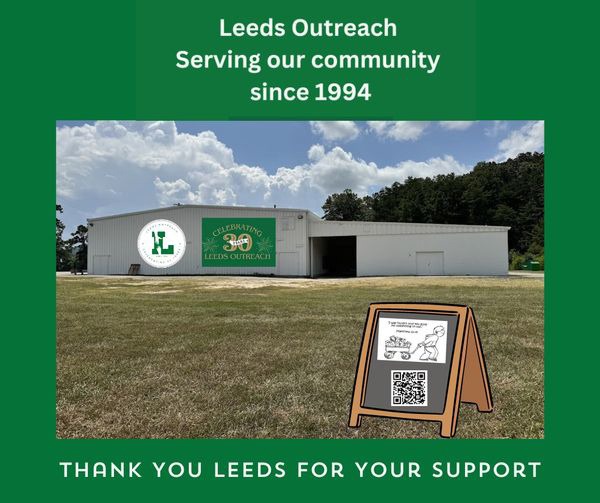 Thank you Leeds for your support from Leeds Outreach - What began as a few churches getting together in 1994 to form a volunteer organization